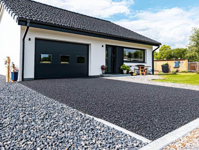 Resin-bound driveway